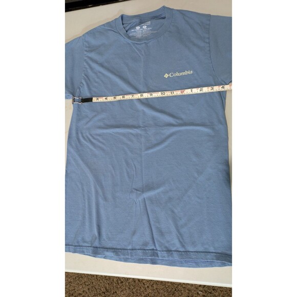Columbia Sportswear Men's Light Blue T-Shirt Graphic Print Short Sleeve Size S - Picture 3 of 7